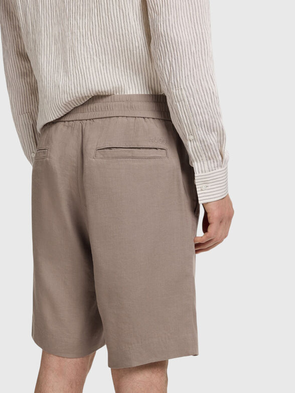 Linen-blend shorts - 3