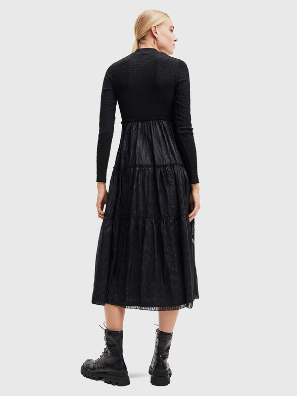 Black textured dress - 2