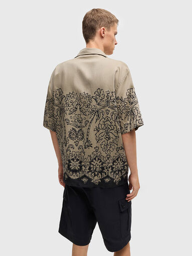 Short sleeved shirt with floral print - 3
