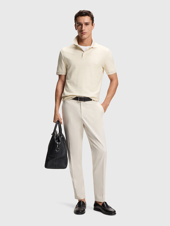 Polo shirt with a jacquard pattern - 2