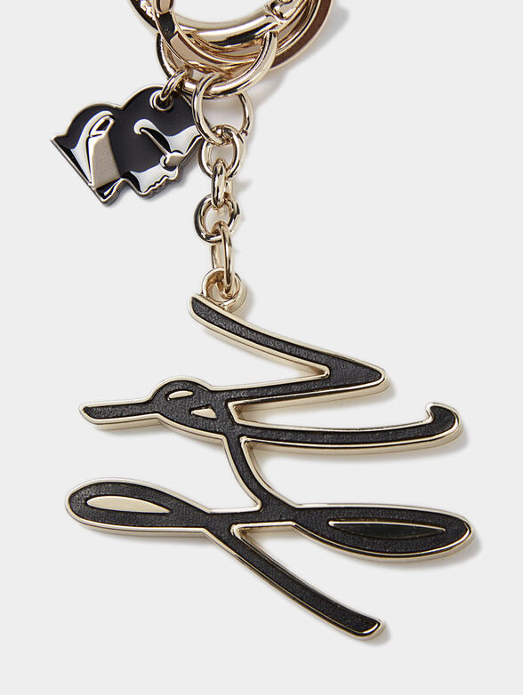 K/Autograph Keychain with logo charm - 2