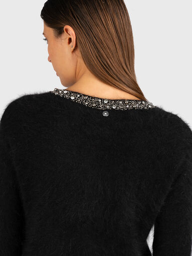 Black sweater with detail - 4