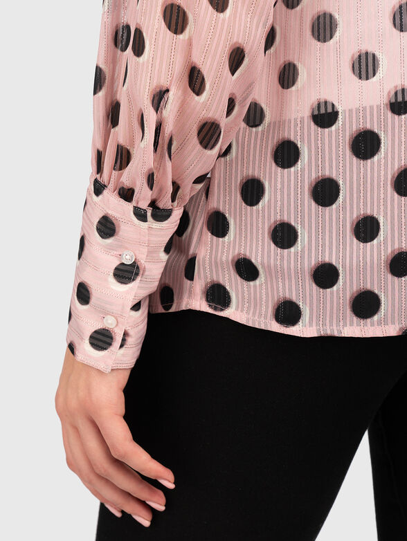 Shirt with accent ribbon - 5