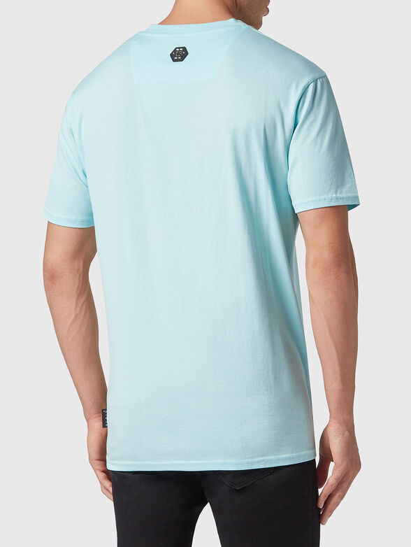 HAWAII blue cotton T-shirt with print - 3