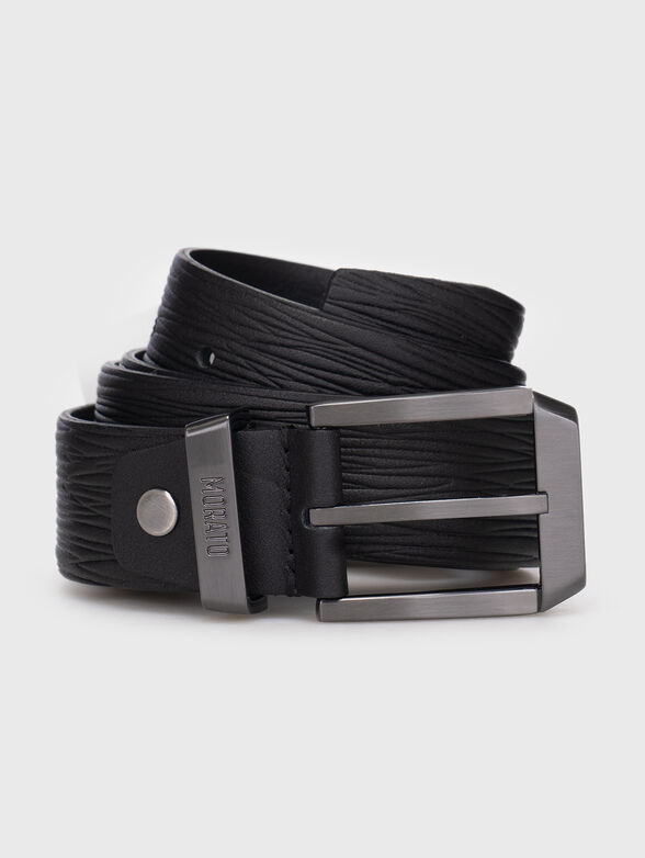 Textured leather belt  - 1