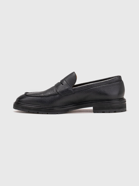 Black leather shoes - 4