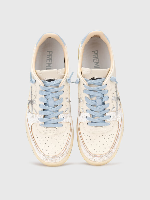 Leather sneakers with contrasting details - 6