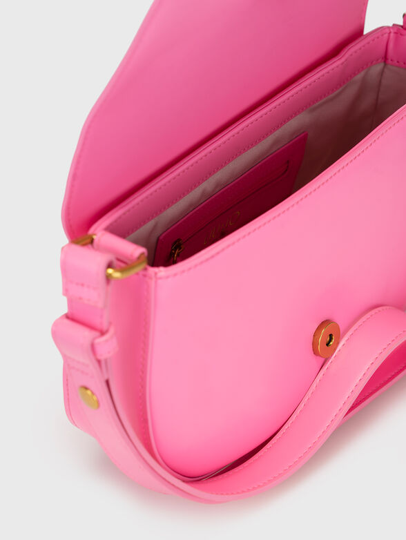 Black crossbody bag with accent logo  - 6