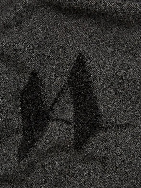 K/MONOGRAM blanket with logo print - 4
