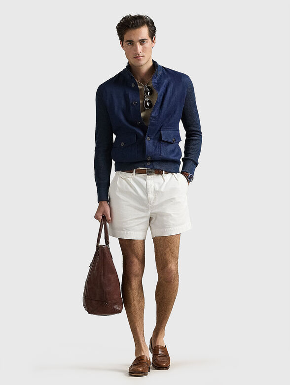 Short sleeved cotton sweater - 2