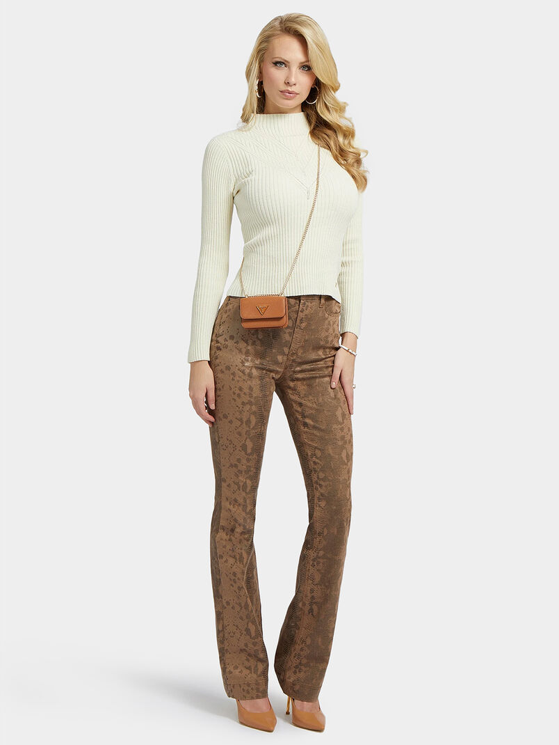 RITA black sweater with logo accent - 3