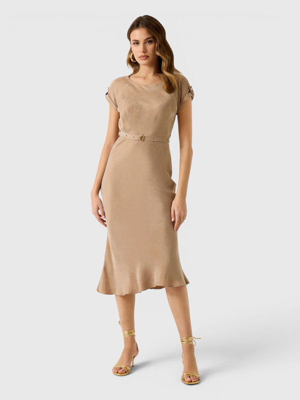Viscose-blend midi dress - 1