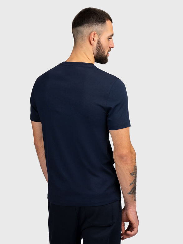 Cotton T-shirt with oval neckline - 3