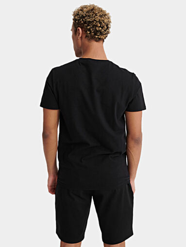Black t-shirt with contrasting tape - 3