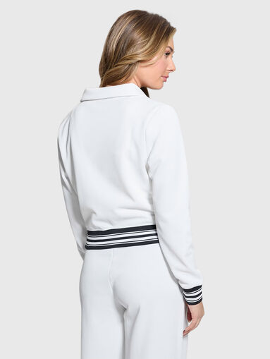 AMARYLLIS zip up logo sweatshirt - 2