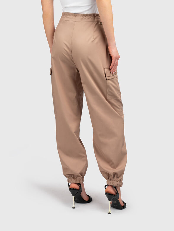Cargo pants with a drawstring waist - 2