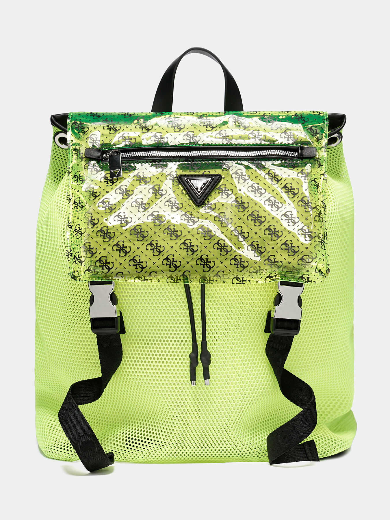 SALAMEDA Neon backpack in neon yellow brand GUESS Globalbrandsstore en