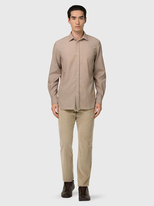 Beige corduroy pants - 4