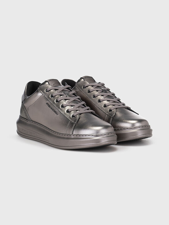 KAPRI silver leather shoes  - 2