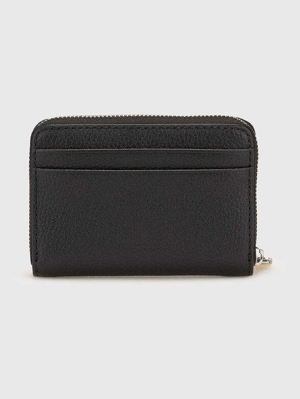 Leather wallet with logo - 2