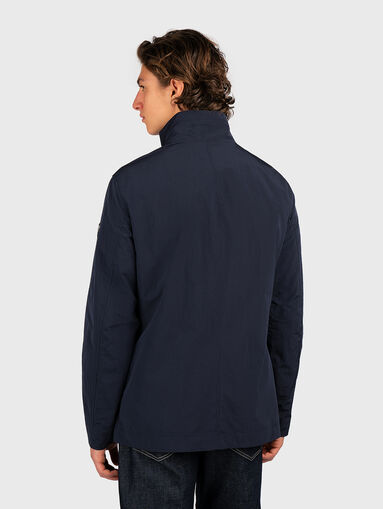Dark blue jacket with logo detail - 3