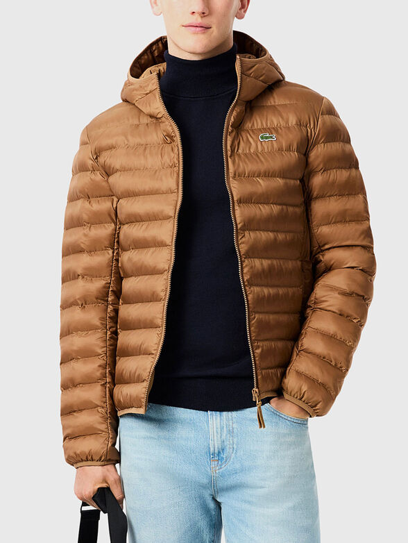 Quilted jacket with hood - 1