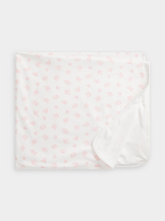 Памучно одеяло с лого бродерия - 1