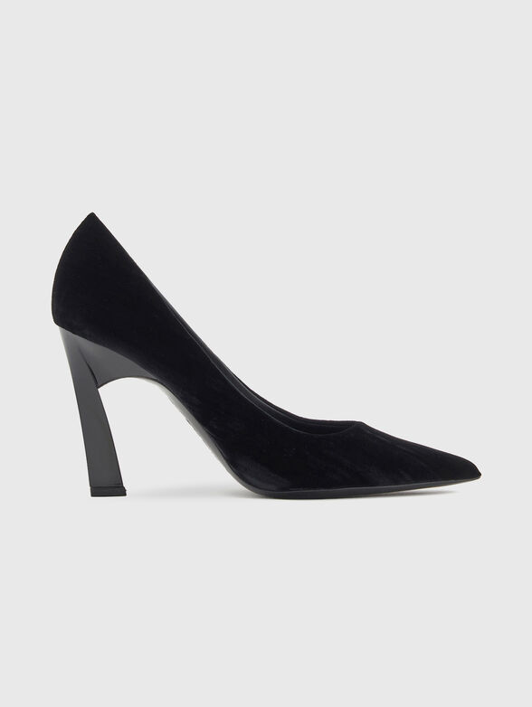 Velvet high-heeled shoes - 1