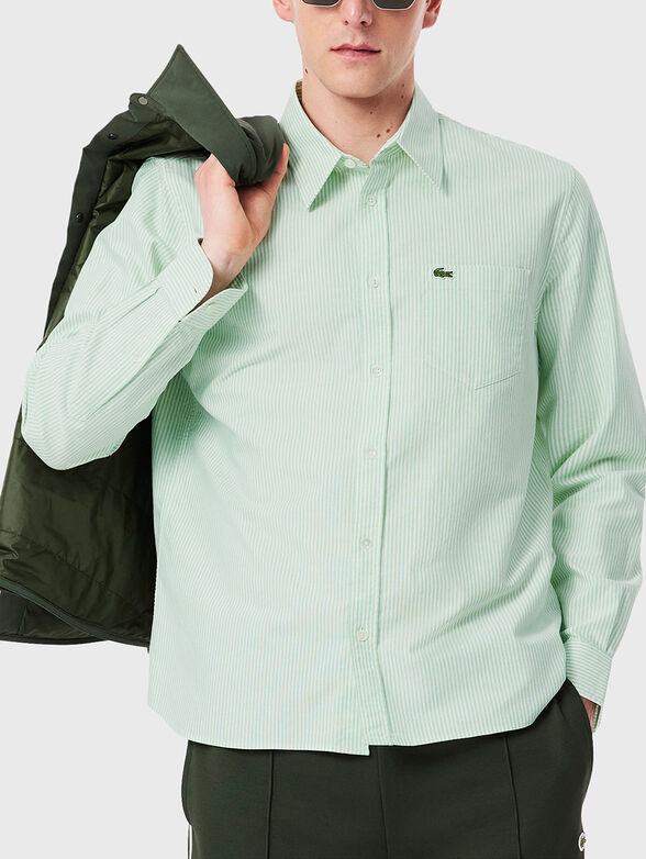 Cotton shirt with logo - 1