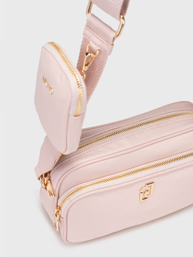 Black crossbody bag with logo - 5