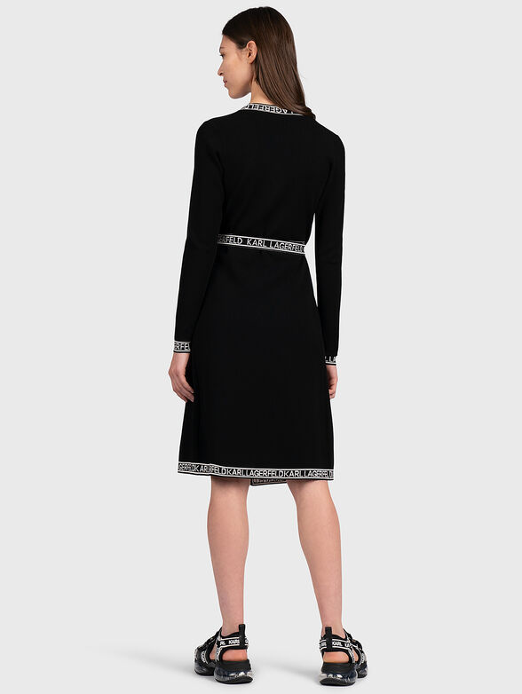 Knitted wrap dress - 2