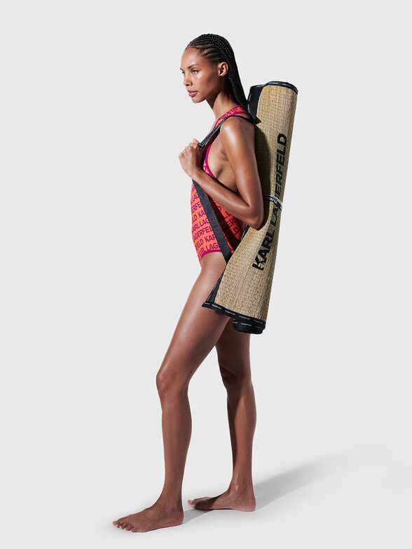 One-piece swimsuit with tie-dye effect - 4