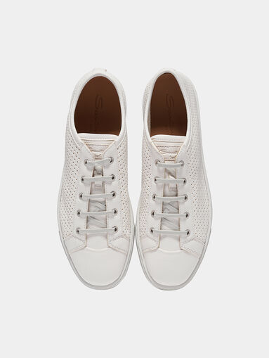 White sneakers with perforations - 5