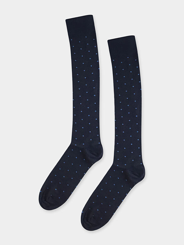 EASY LIVING blue socks with dot print - 1
