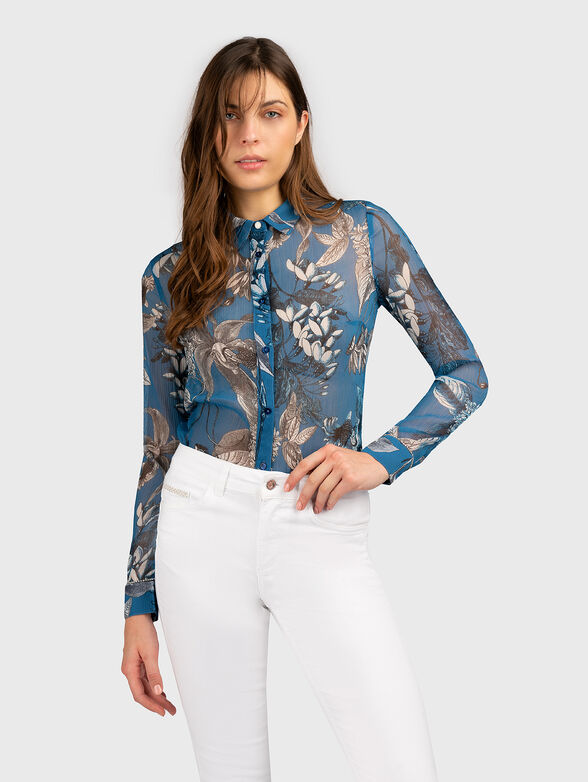 LS CLOUIS shirt with floral print - 1