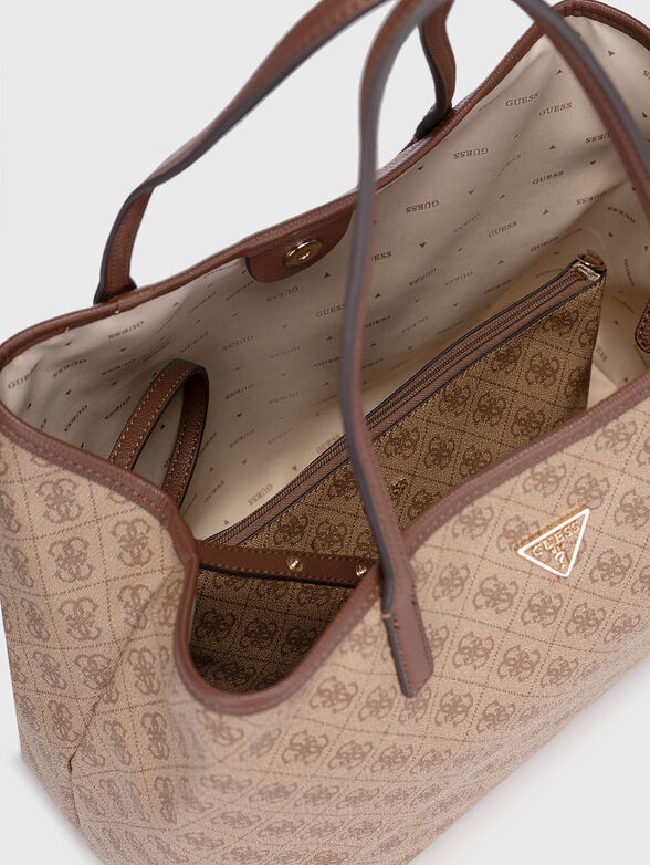 VICTTORIA large bag with tote bag and monogram print - 6