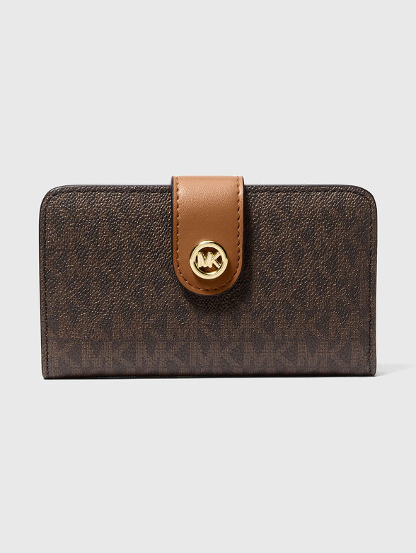 Wallet with monogram logo print - 1