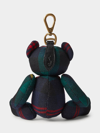 Teddy bear keychain made of wool fabric - 4