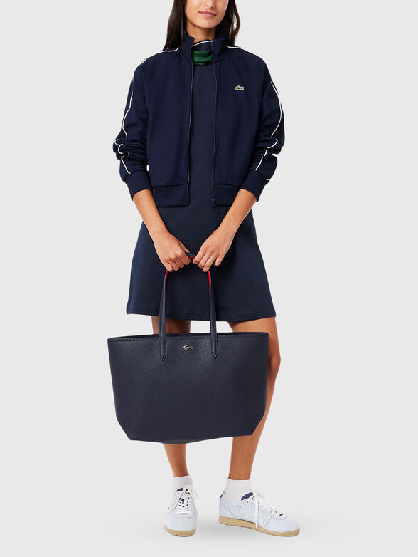 Short sleeved mini dress with logo - 4