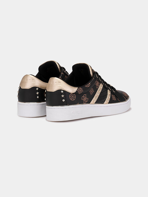 Sneakers BEVLEE with monogram logo print - 3