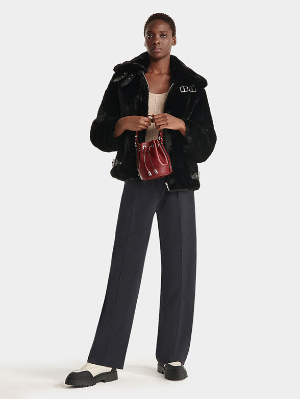 Faux fur biker jacket - 2