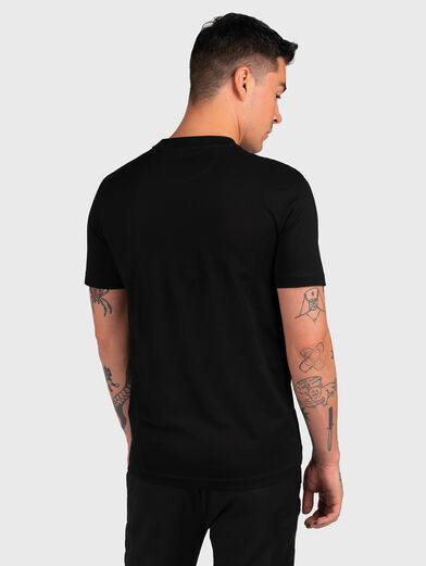 Black T-shirt with logo patch - 3