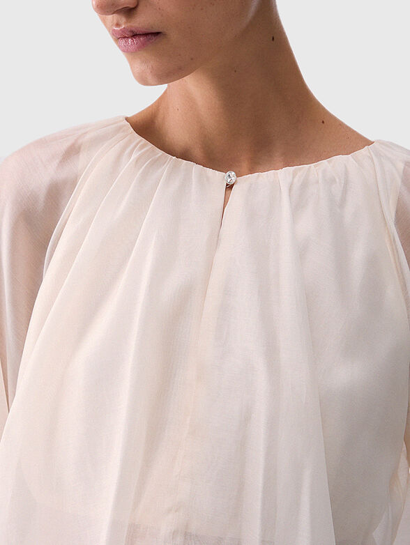 Blouse with wide sleeves - 4