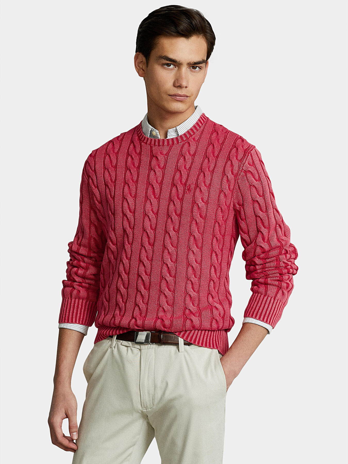 Red cotton sweater online