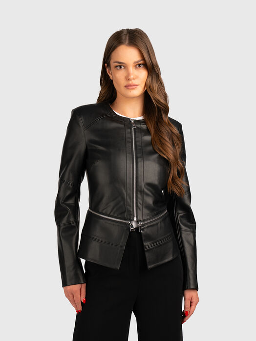 Faux leather jacket