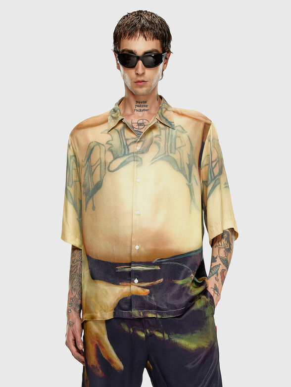 PR-S-MEC-SS unisex viscose blend shirt - 1