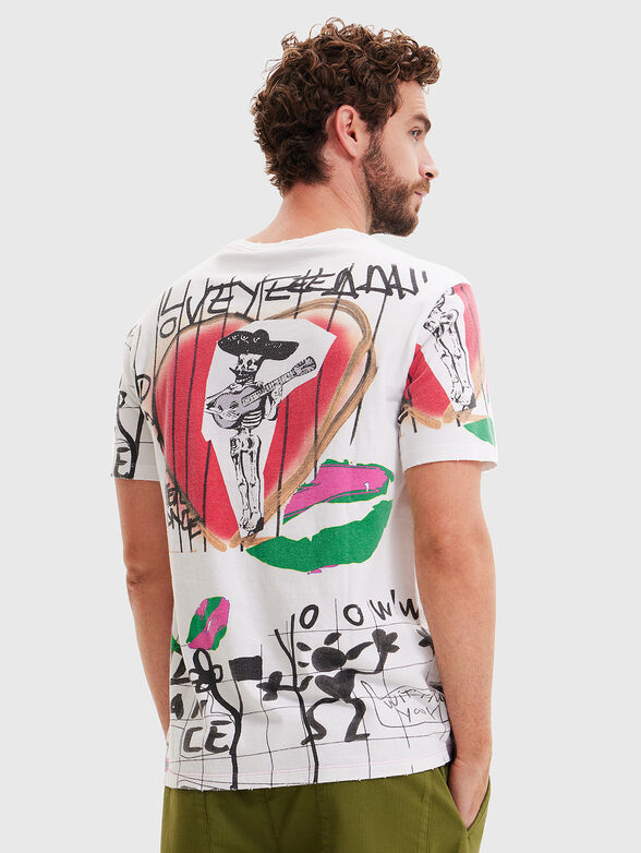 DRAKE cotton T-shirt with art print - 2