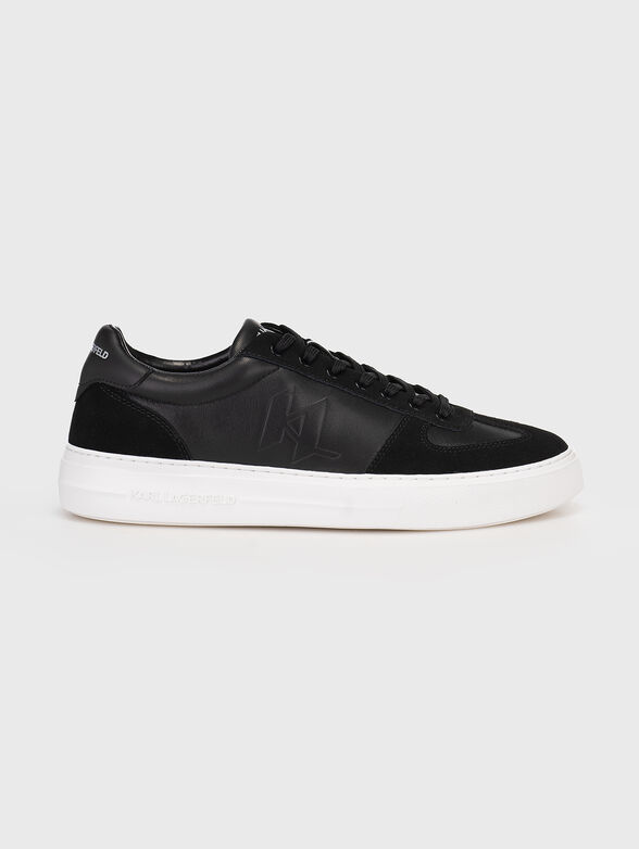 T/KAP M'GRAM leather sneakers with logo details - 1
