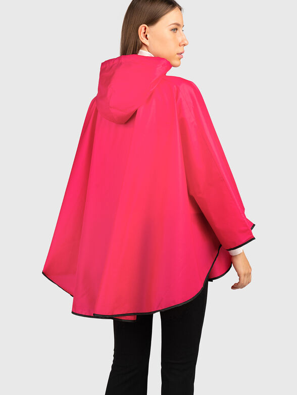 Black raincoat with contrast logo - 2