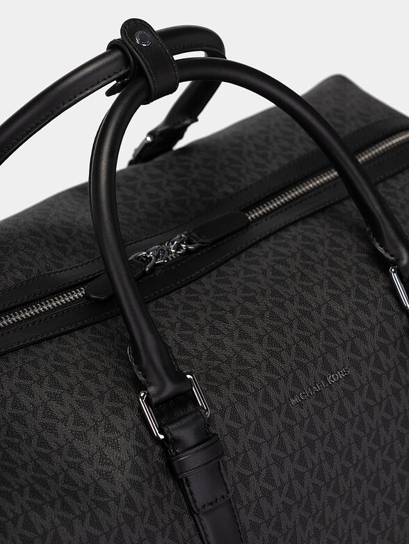 HUDSON weekender bag with monogram logo print - 6